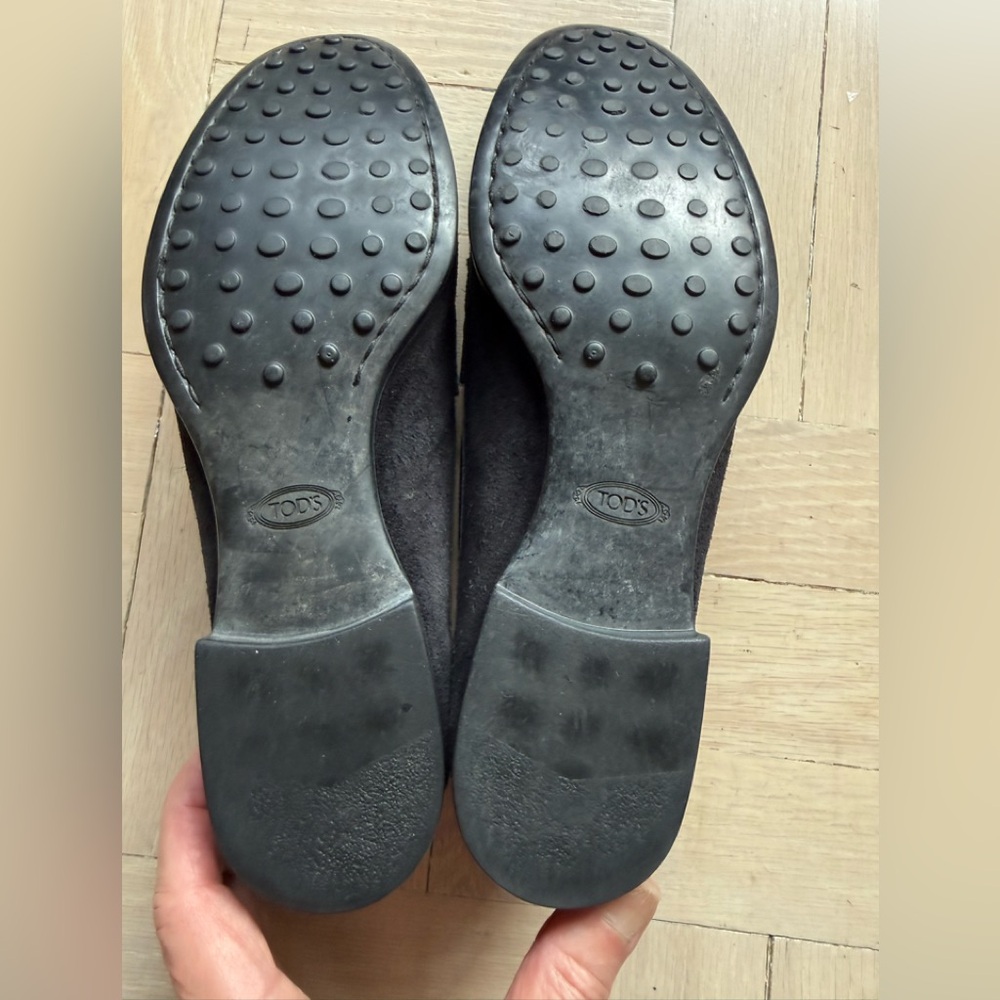 Tod's Black Suede Gommino shoes - Picture 4 of 5